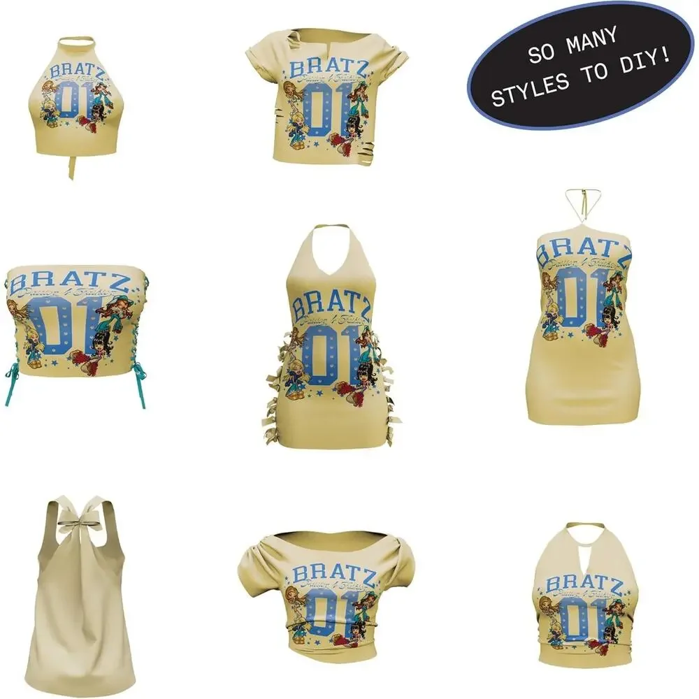 Bratz Stylin' Sasha Fashion Doll with Customizable T-Shirt for You NWT